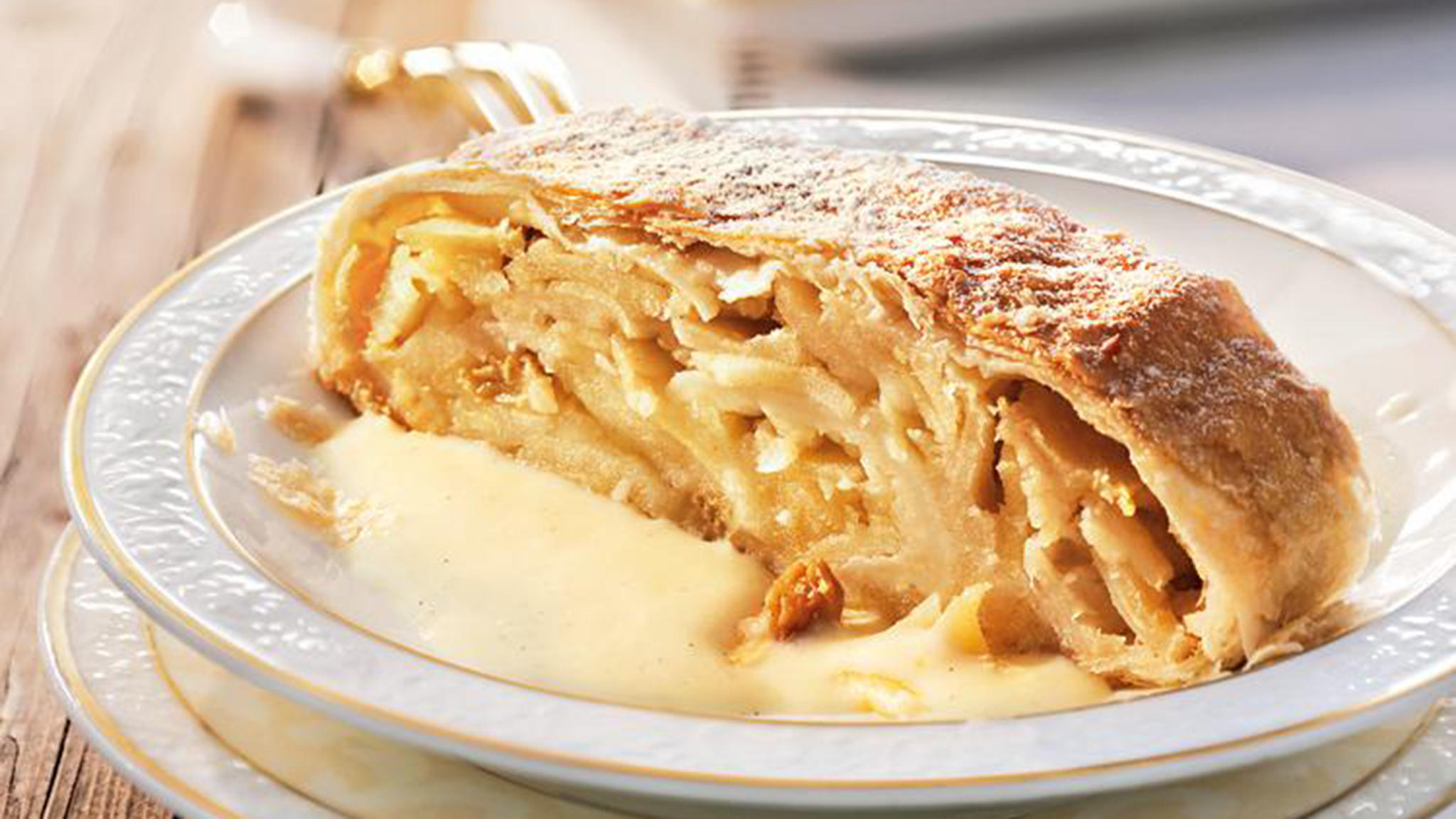 Sobremesa folhada apfelstrudel - Receitas Nota Dez