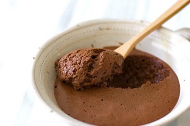 Mousse de chocolate em pó simples