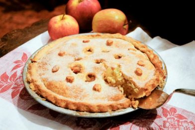 Simples torta de maçã americana